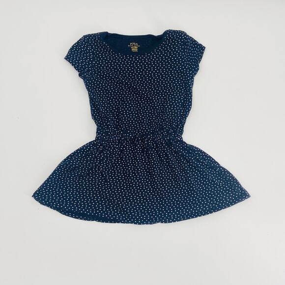 Polo Ralph Lauren Other - Polo Ralph Lauren Navy Polka Dot Cotton Dress - Size 3T